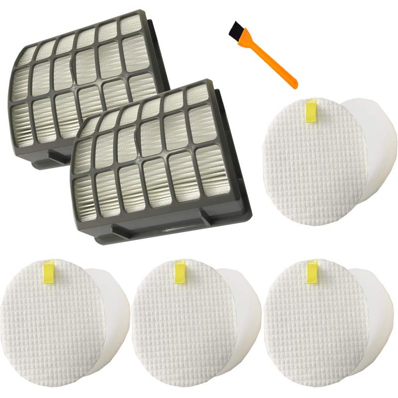 Hongfa Replace Shark Navigator NV70 Filters, HEPA Filter Parts for Shark NV70, NV71, NV80, NVC80C, NV90, NV95 & UV420 Upright Vacuum,Compare to Parts XHF80&XFF80 - Image 1